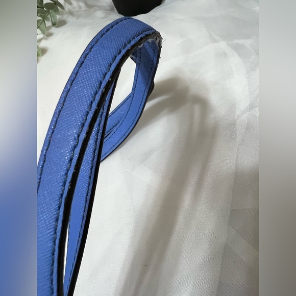 Michael Kors Saffiano Blue Jet Set Large Travel Tote - Picture 5 of 12